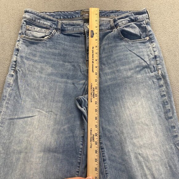 Torrid Womens Size 18R Mid Rise Wide Leg Vintage Stretch Blue Jeans,modified - Picture 5 of 16